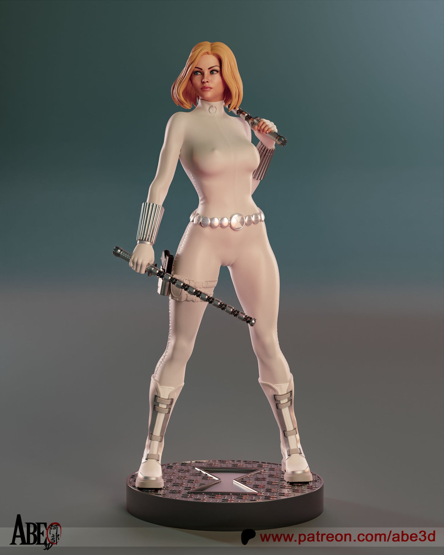 White Widow Statue