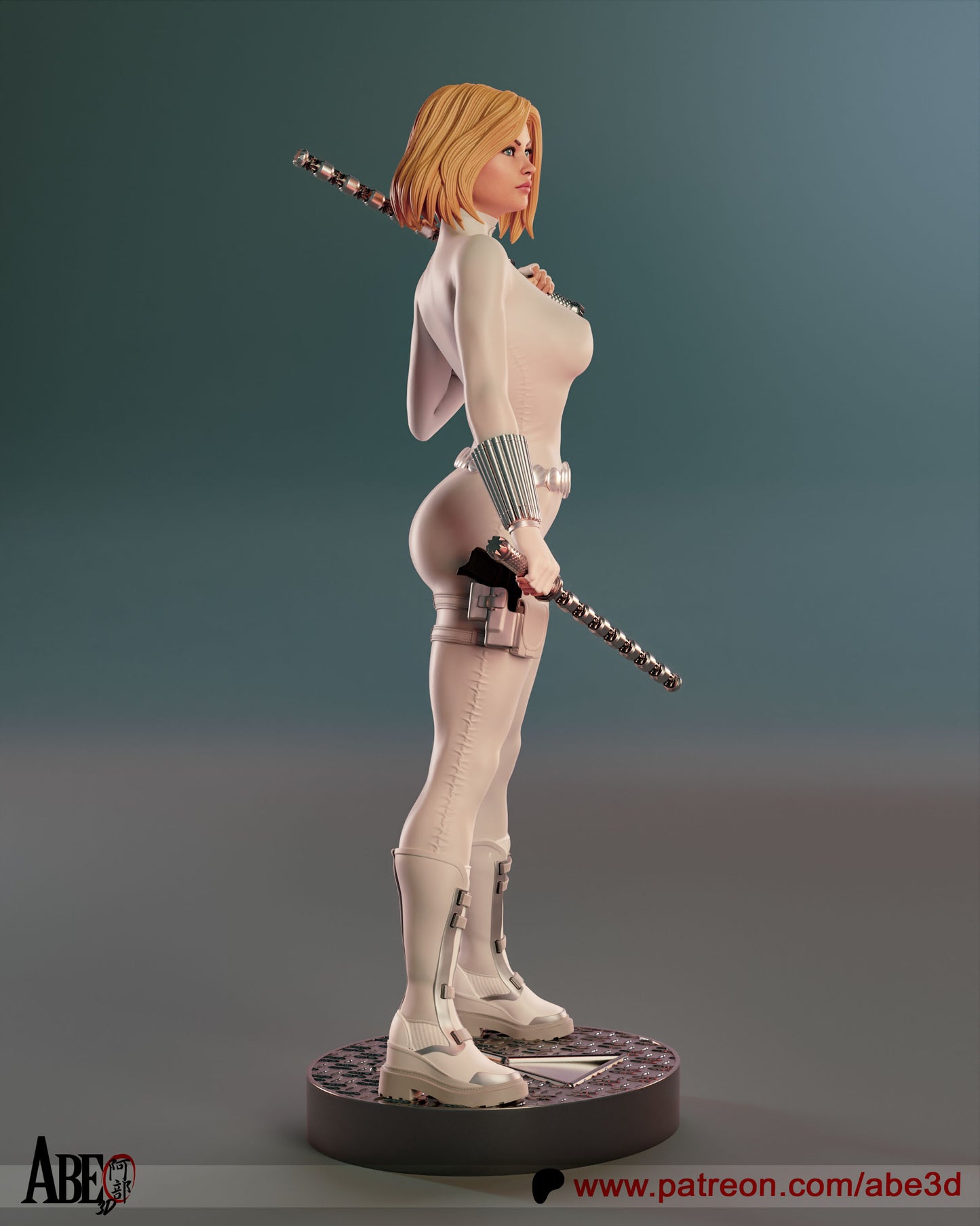White Widow Statue