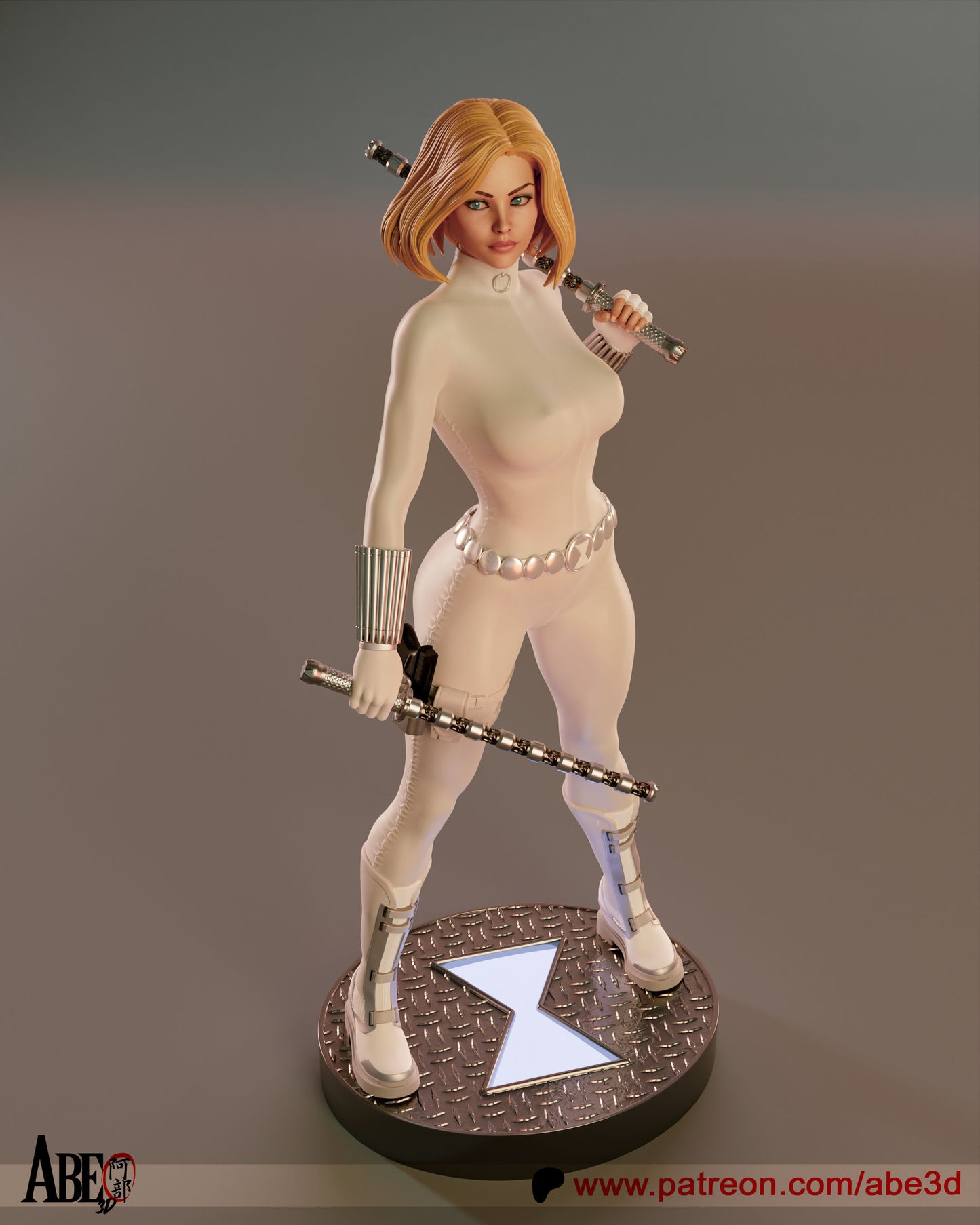 White Widow Statue