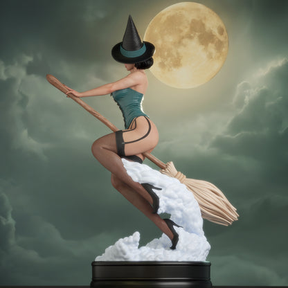 Witch Bombshell Statue 3D-Printed Kit