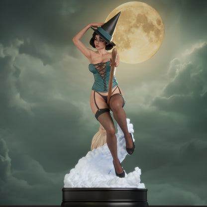Witch Bombshell Statue 3D-Printed Kit