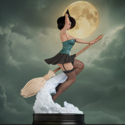 Witch Bombshell Statue 3D-Printed Kit
