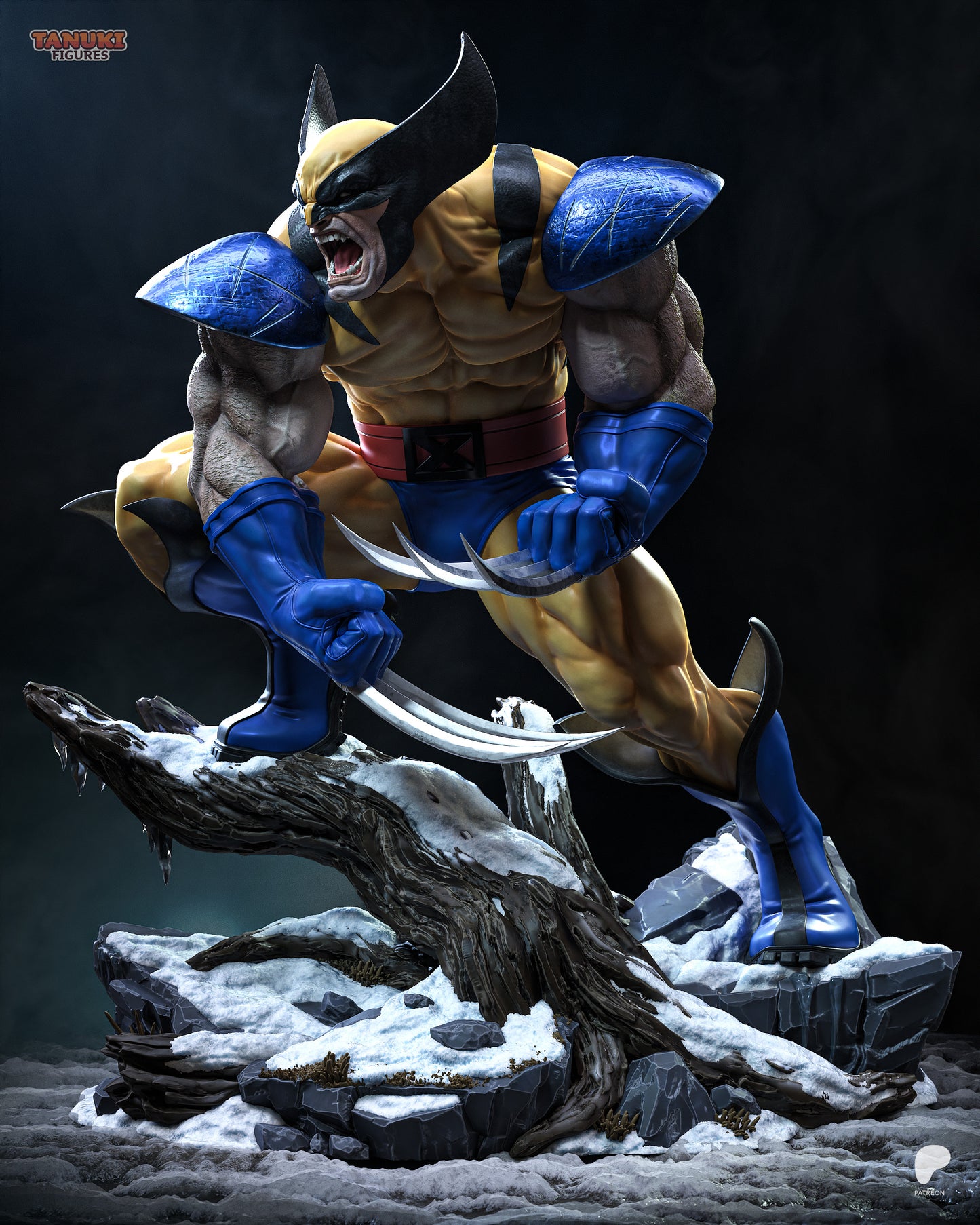 Wolverine Statue 3D-Printed Kit