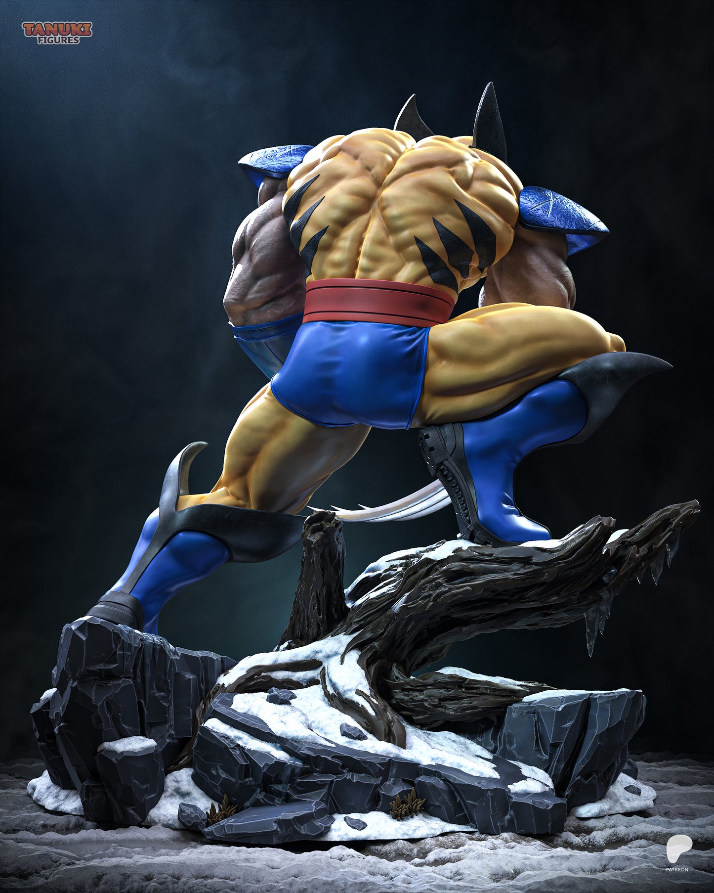 Wolverine Statue 3D-Printed Kit
