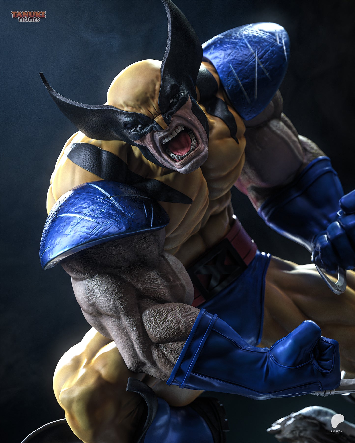Wolverine Statue 3D-Printed Kit