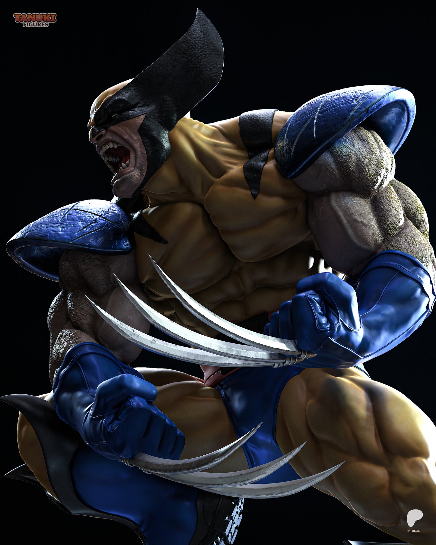 Wolverine Statue 3D-Printed Kit