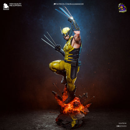 Wolverine Statue 3D-Printed Kit