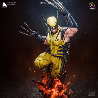 Wolverine Statue 3D-Printed Kit