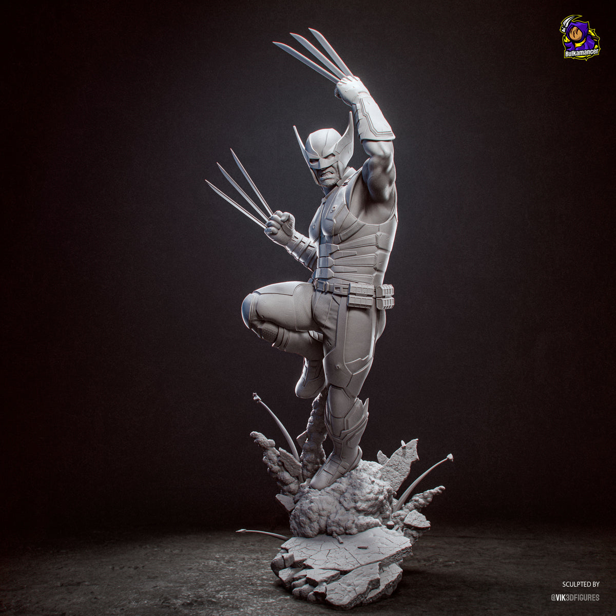Wolverine Statue 3D-Printed Kit