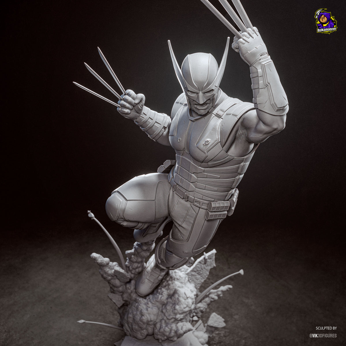 Wolverine Statue 3D-Printed Kit