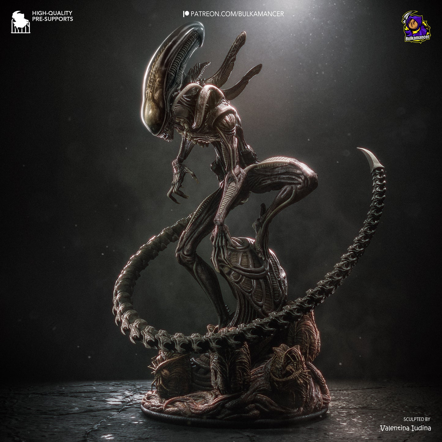 Xenomorph Statue 3D-Printed Kit