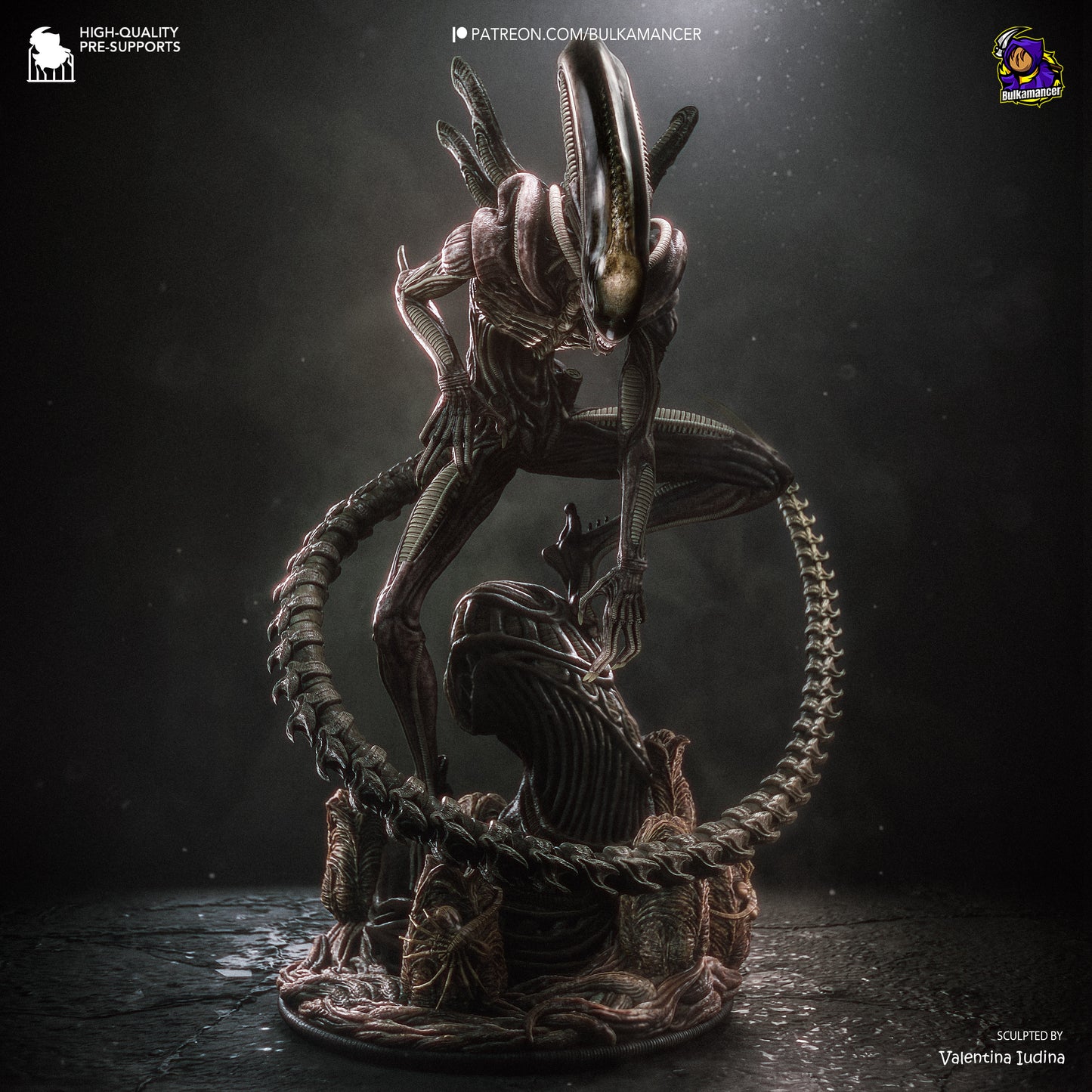 Xenomorph Statue 3D-Printed Kit