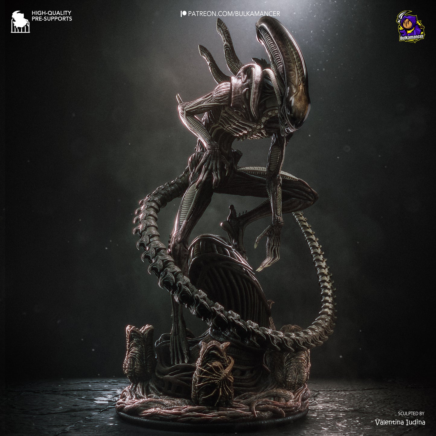 Xenomorph Statue 3D-Printed Kit