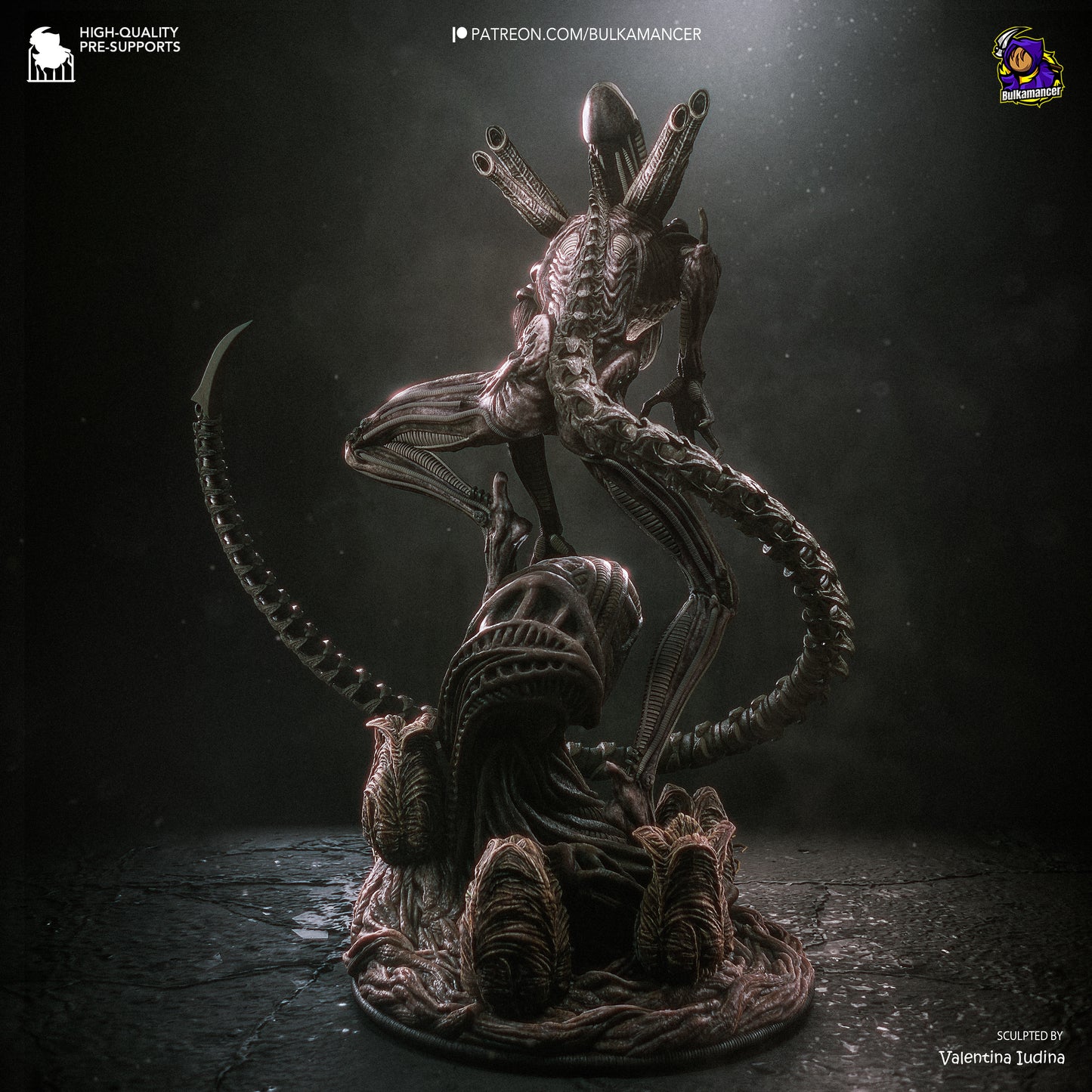 Xenomorph Statue 3D-Printed Kit