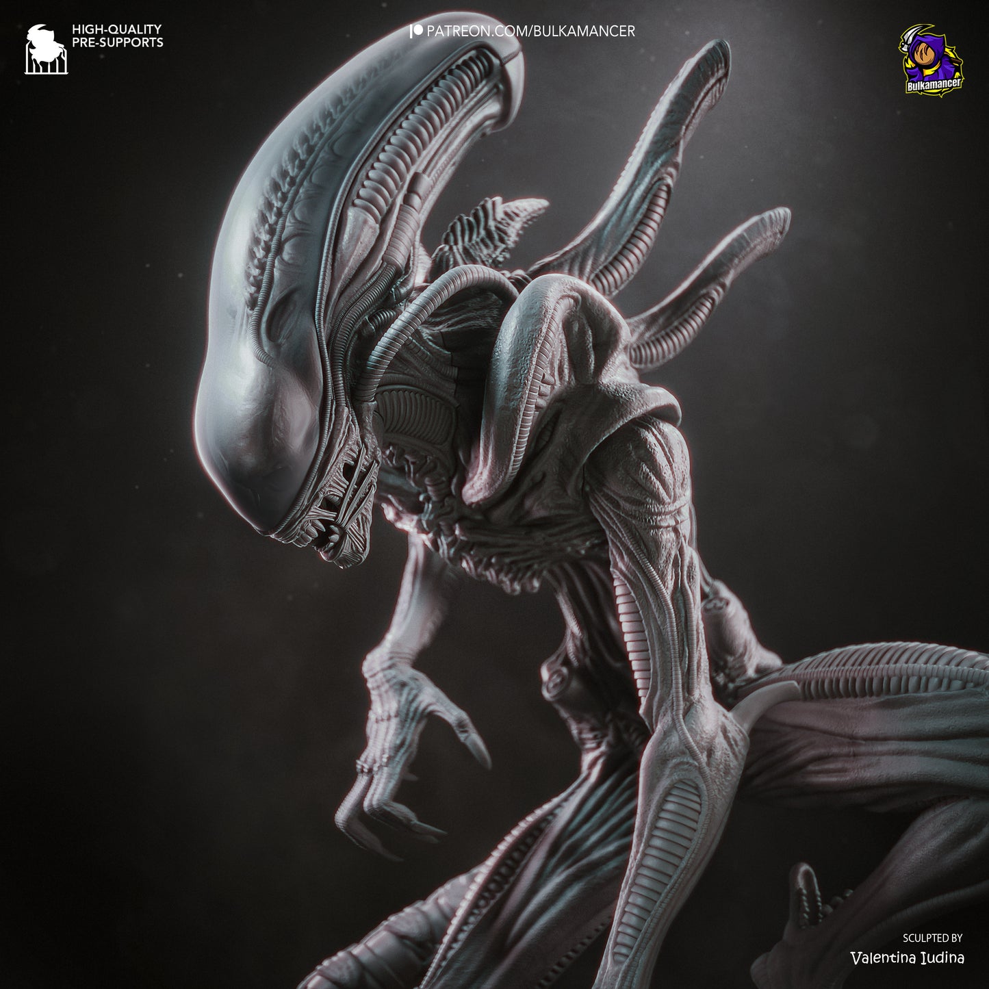 Xenomorph Statue 3D-Printed Kit