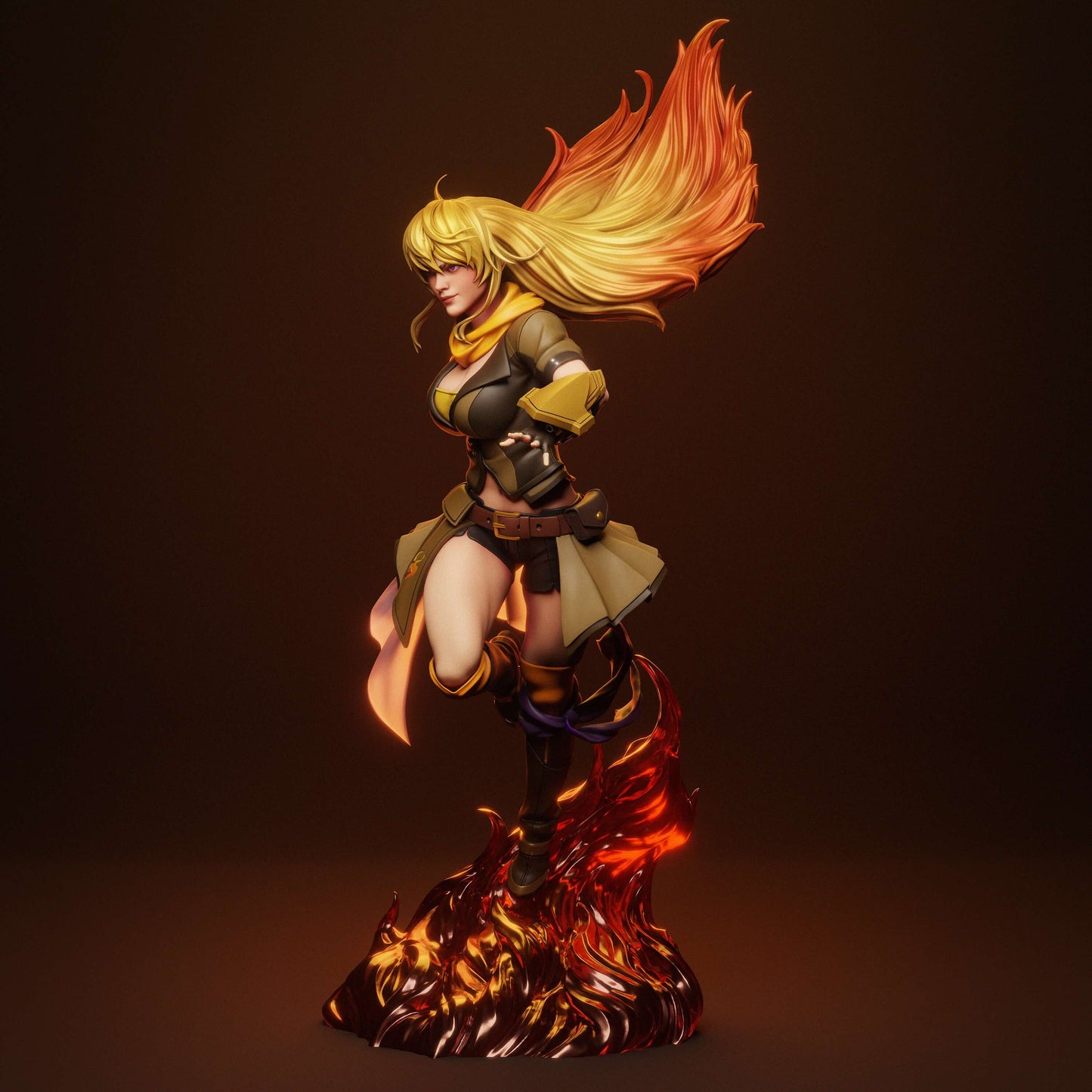 Yang Xiao Long Statue 3D-Printed Kit