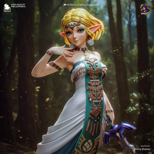 Zelda Statue 3D-Printed Kit