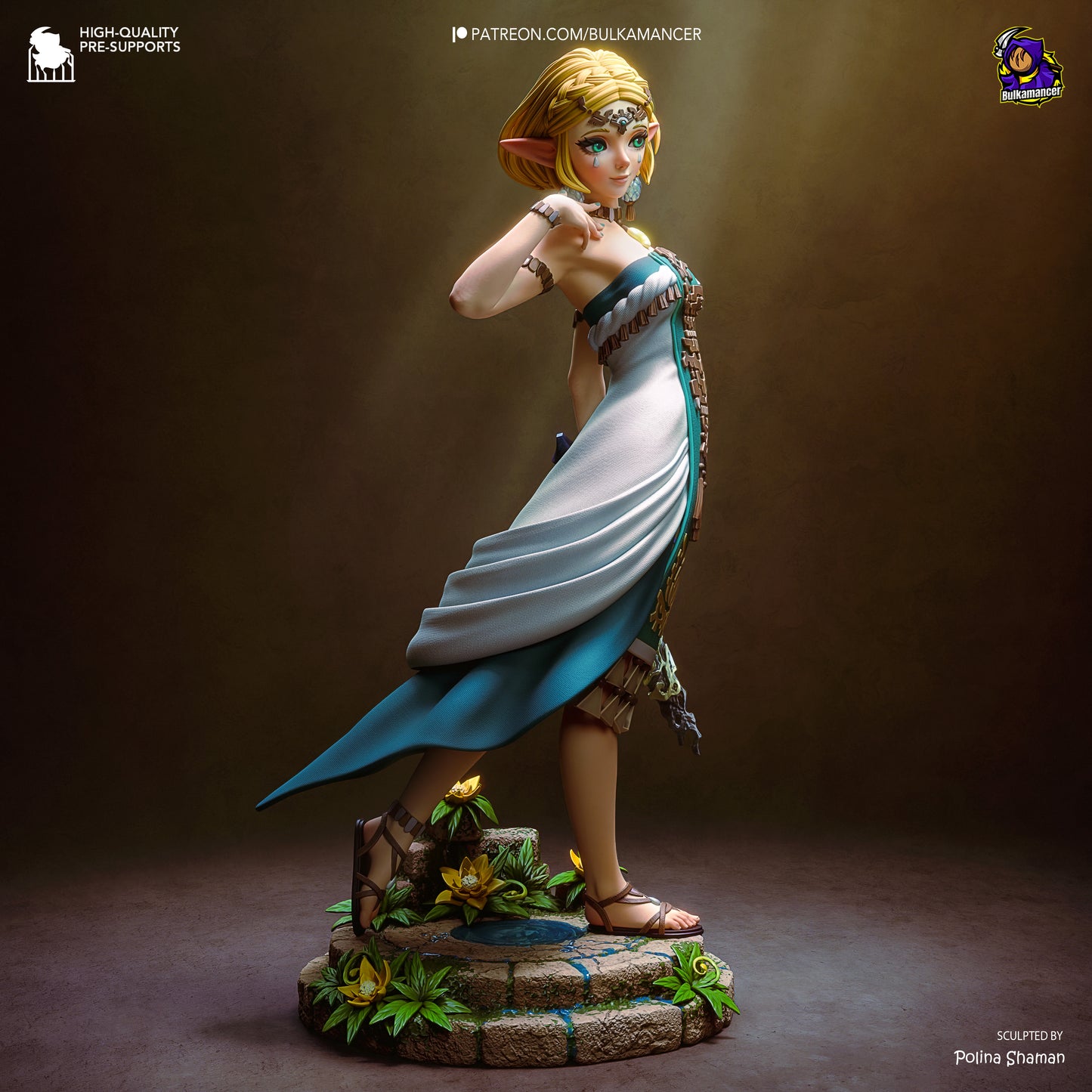 Zelda Statue 3D-Printed Kit