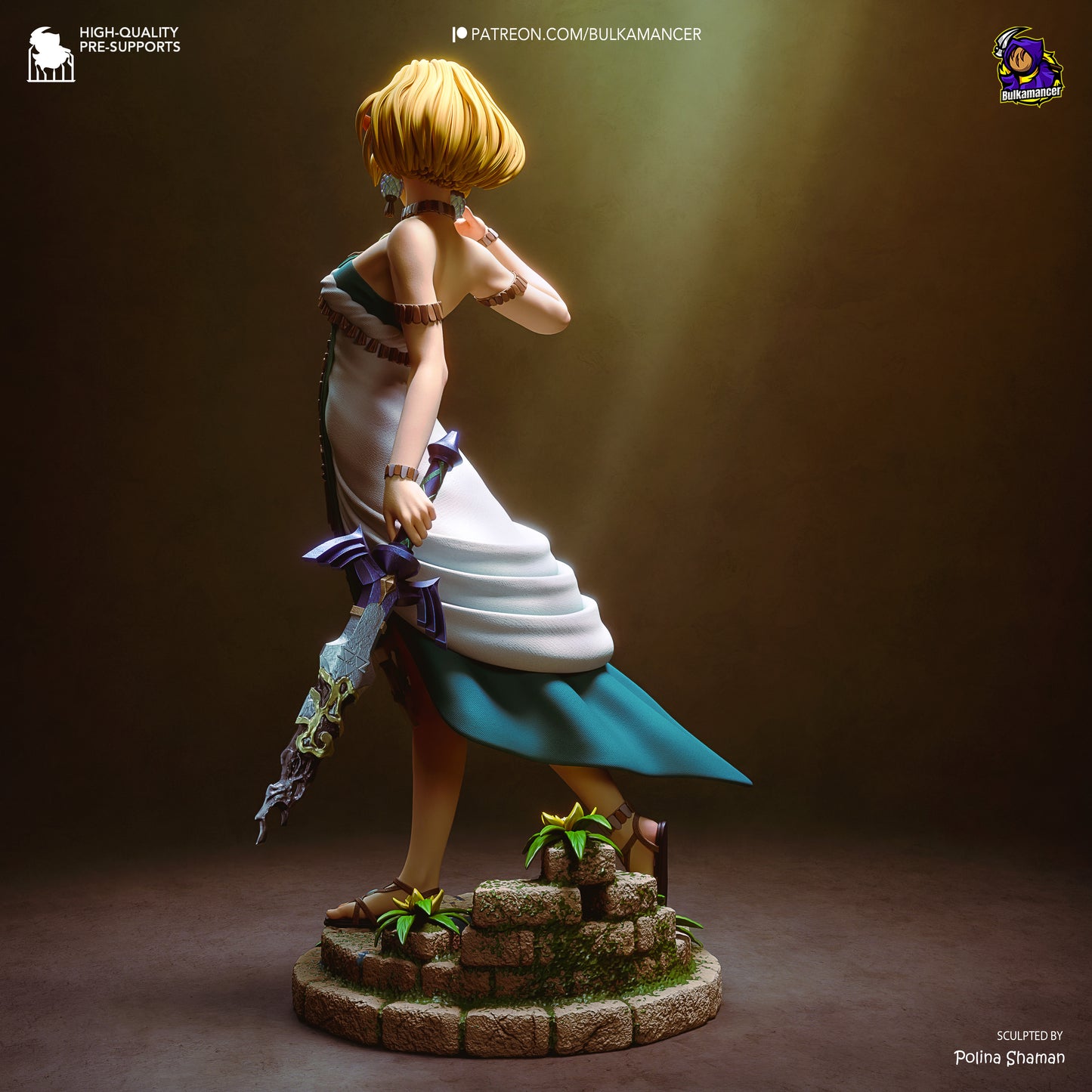 Zelda Statue 3D-Printed Kit