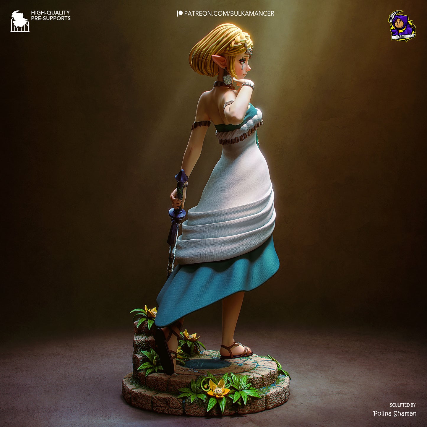 Zelda Statue 3D-Printed Kit