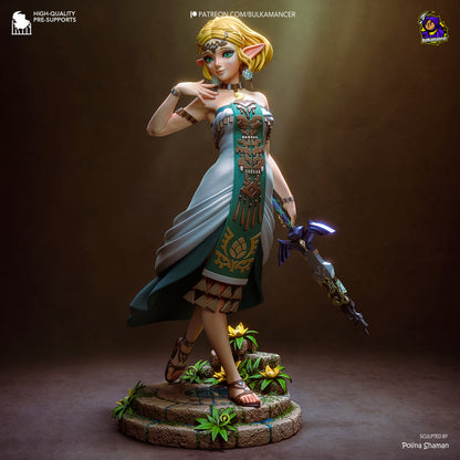 Zelda Statue 3D-Printed Kit