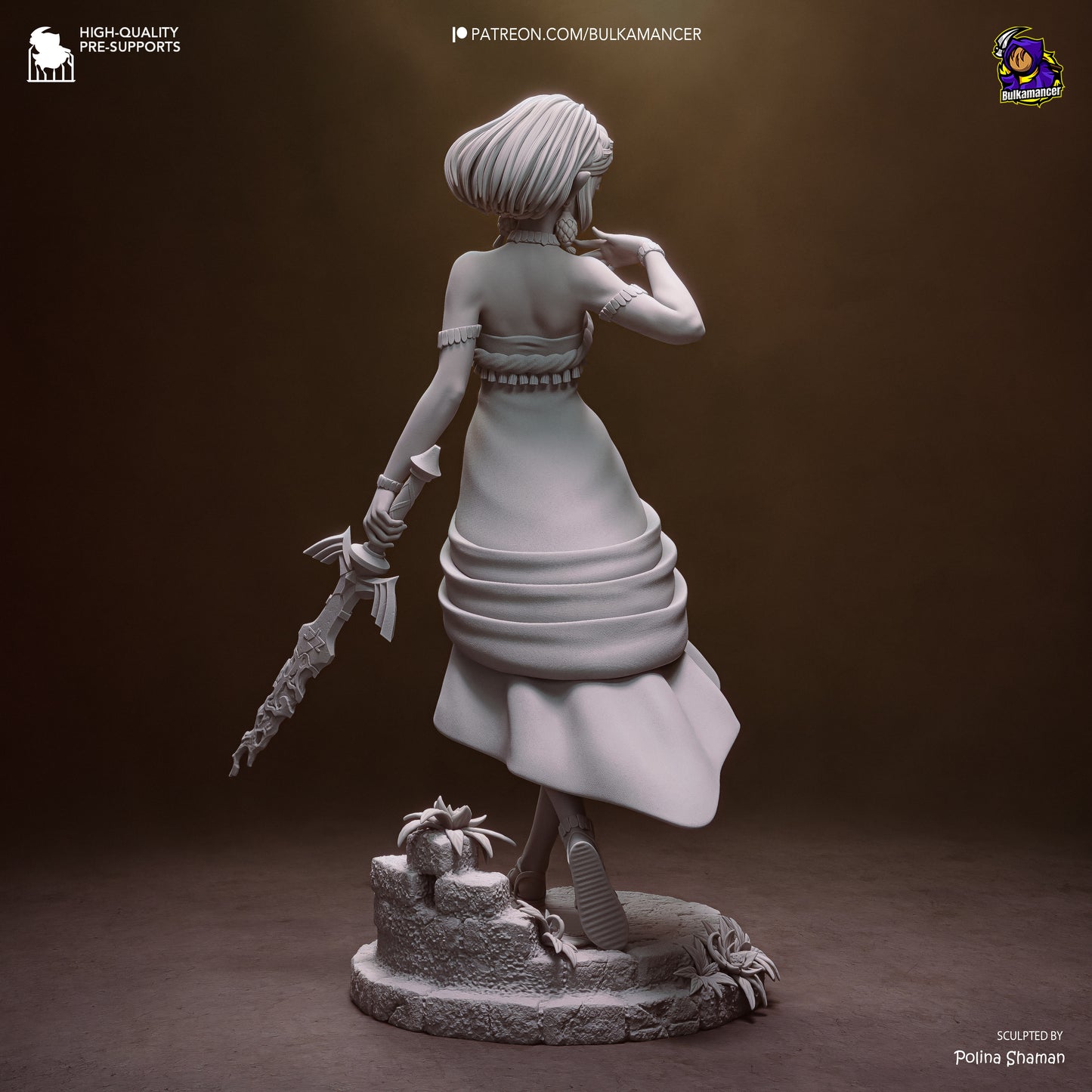 Zelda Statue 3D-Printed Kit