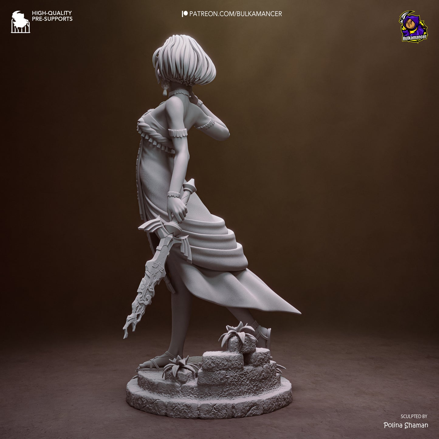 Zelda Statue 3D-Printed Kit