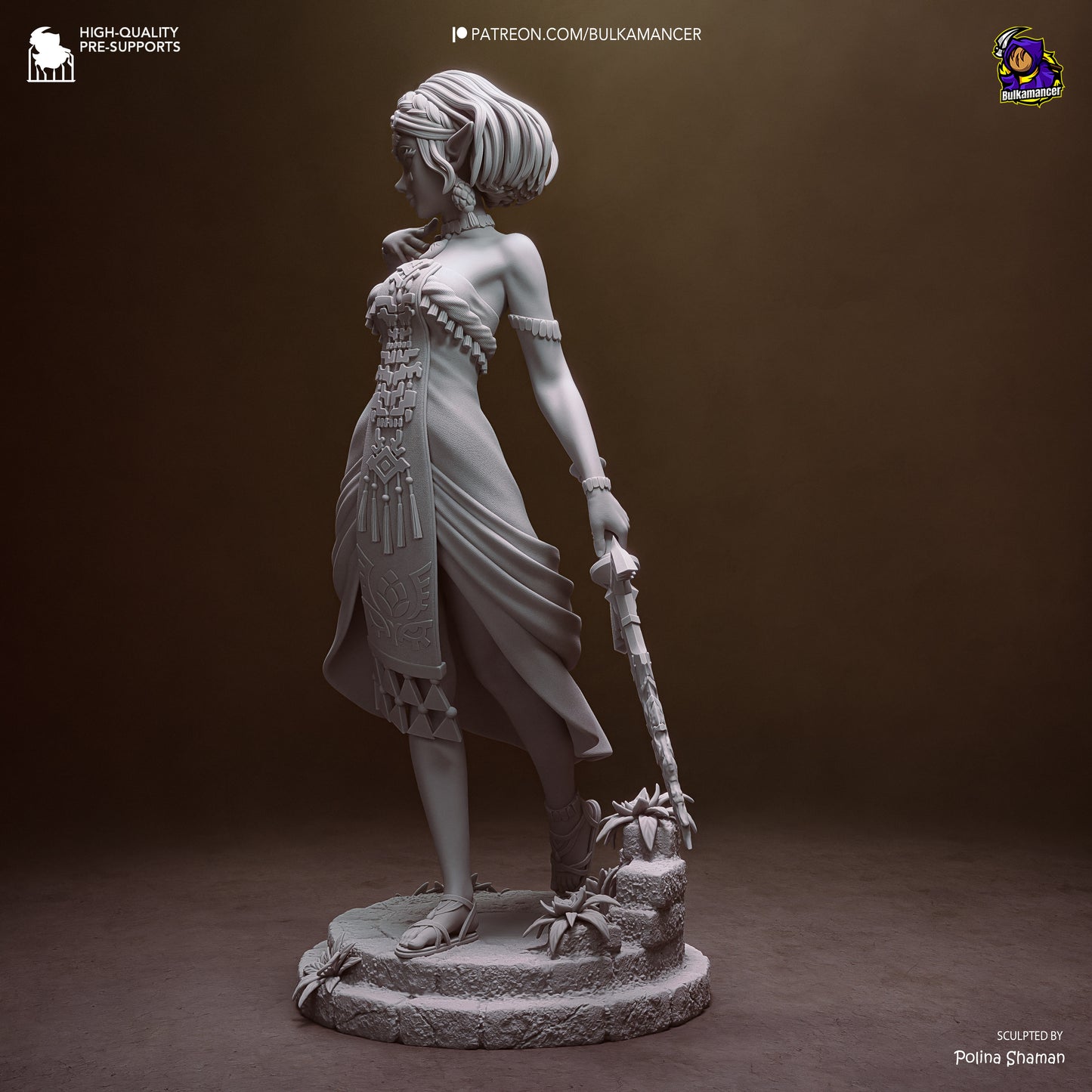 Zelda Statue 3D-Printed Kit