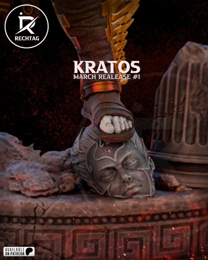 Kratos Statue 3D-Printed Kit