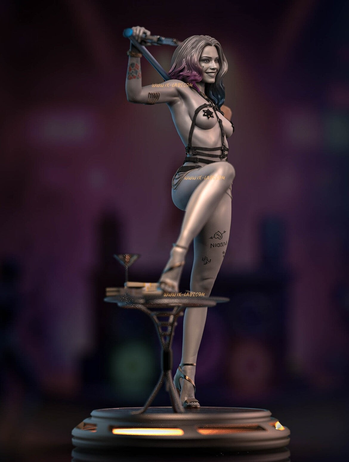 Gotham's Tease Harley Quinn Statue