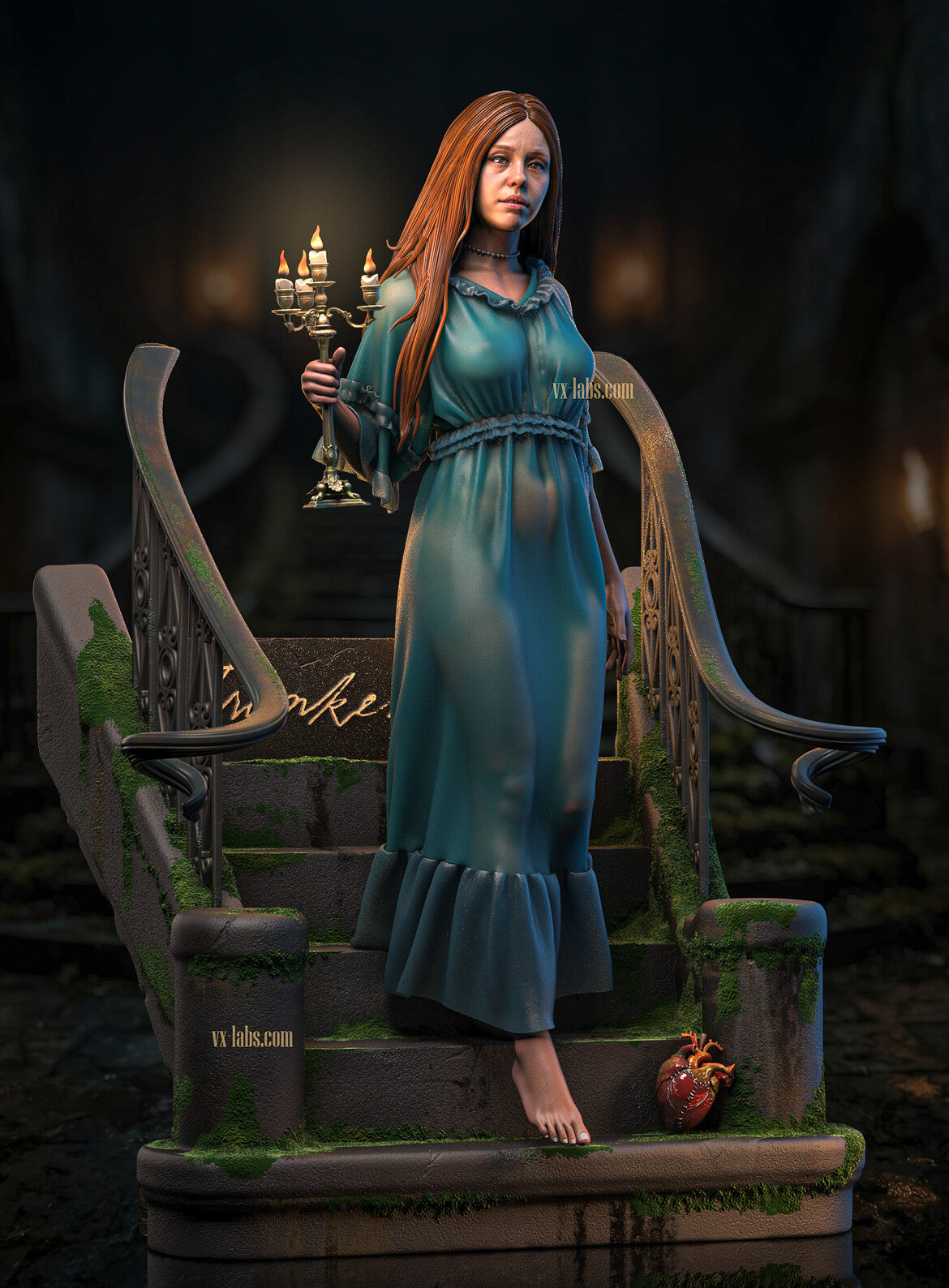 Lady Elizabeth (Frankenstein) Statue 3D-Printed Kit