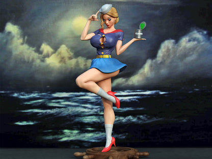 Popye Girl Statue 3D-Printed Kit