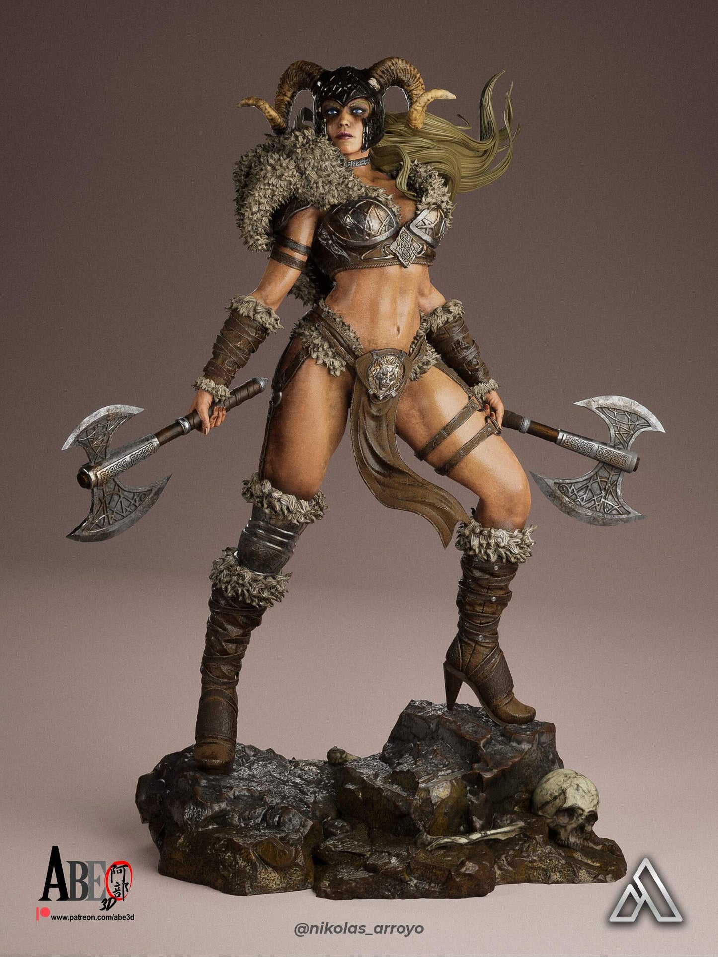 Ragna Stormborn Statue 3D-Printed Kit