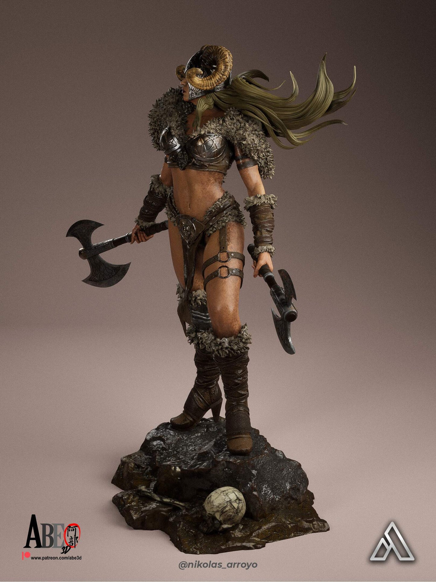 Ragna Stormborn Statue 3D-Printed Kit