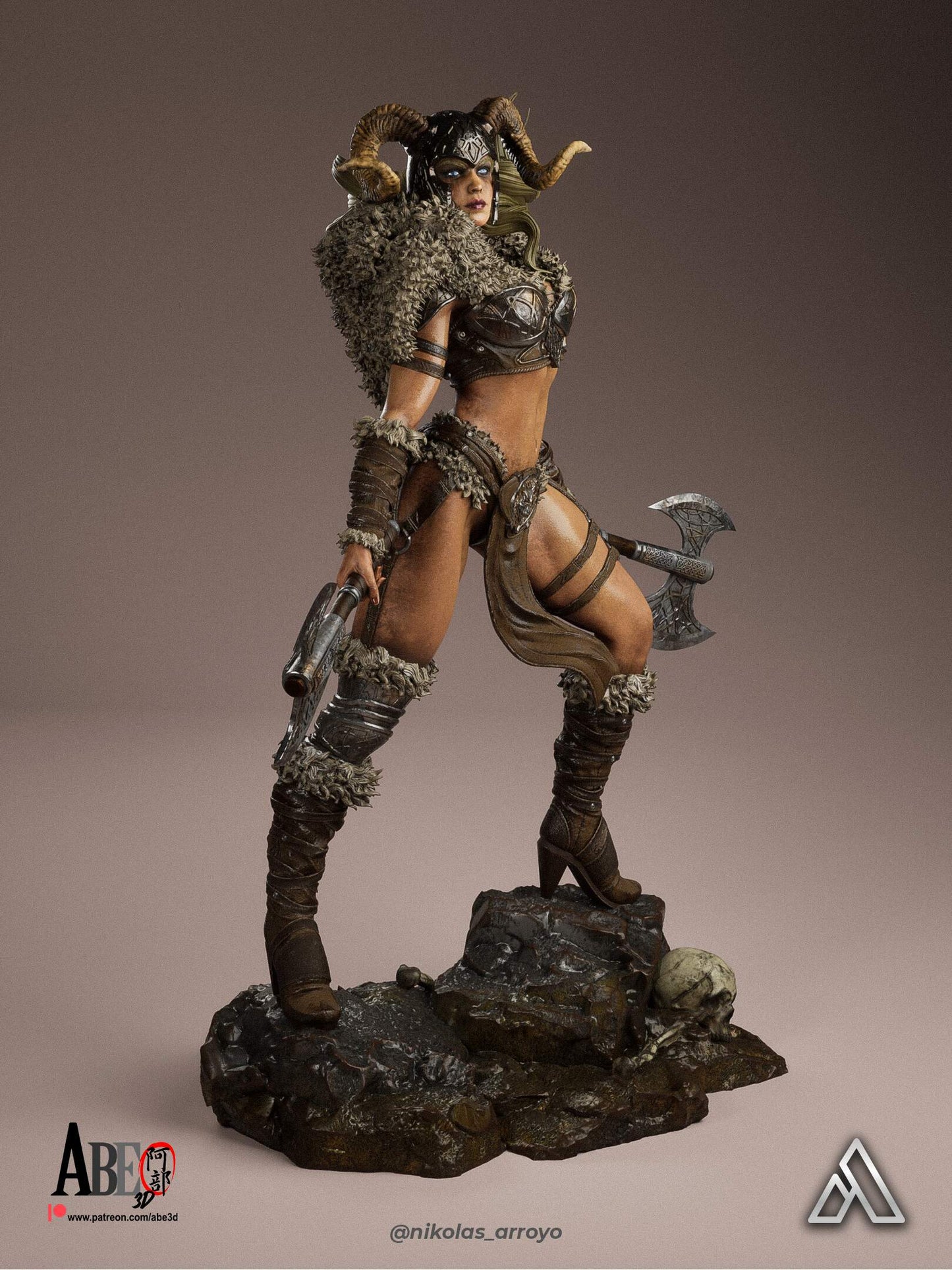 Ragna Stormborn Statue 3D-Printed Kit