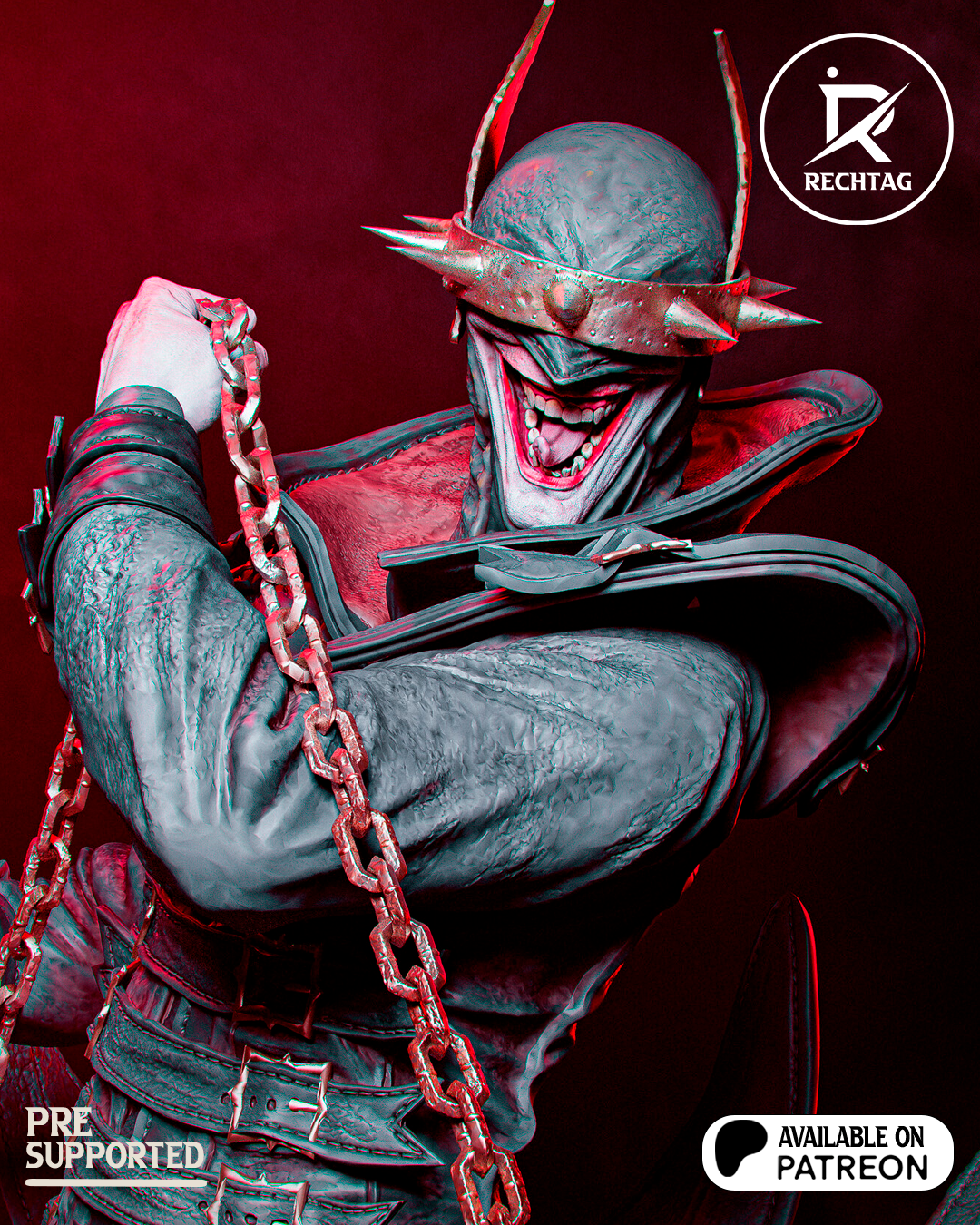 Batman Who Laughs Statue 3D-Printed Kit