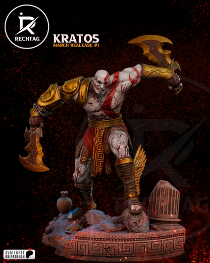 Kratos Statue 3D-Printed Kit