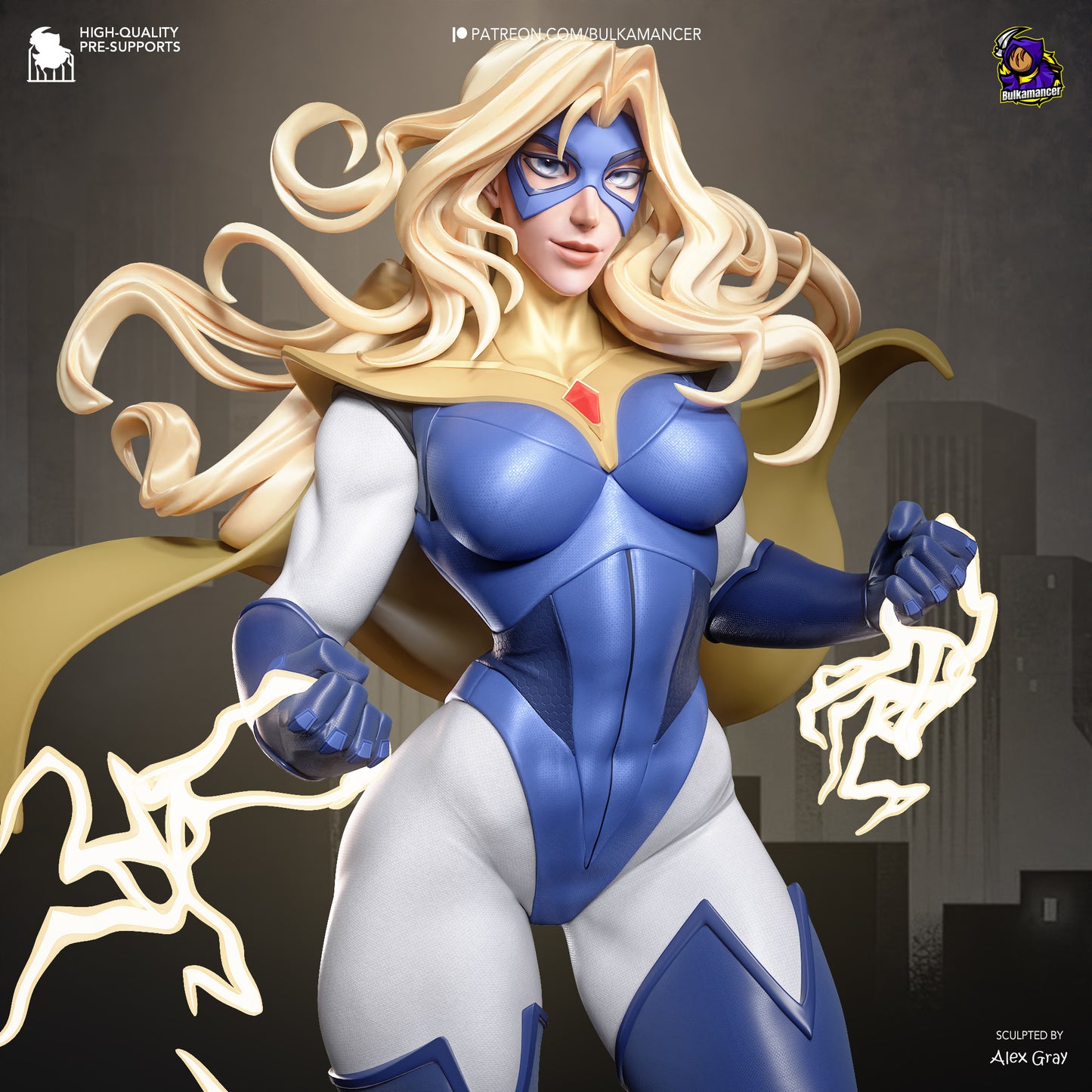 Blonde Blazer Statue 3D-Printed Kit