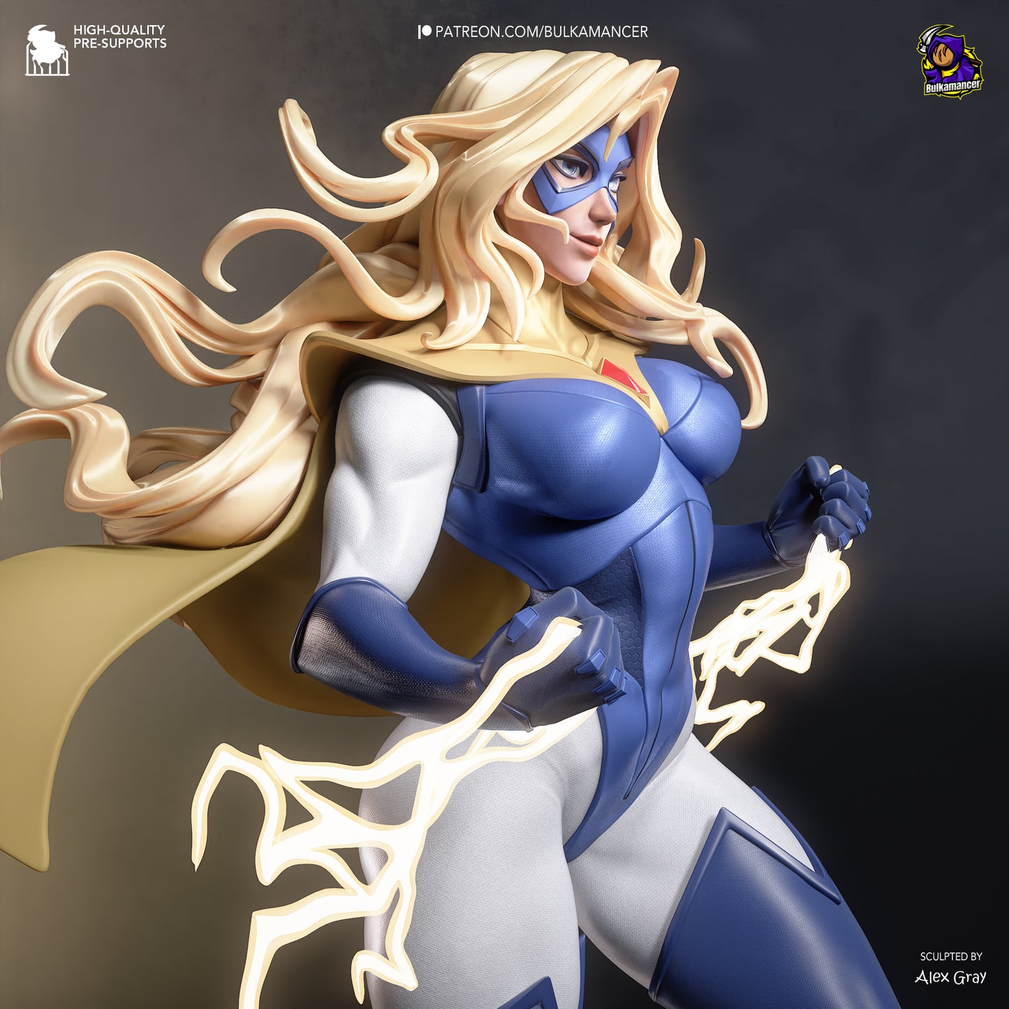 Blonde Blazer Statue 3D-Printed Kit