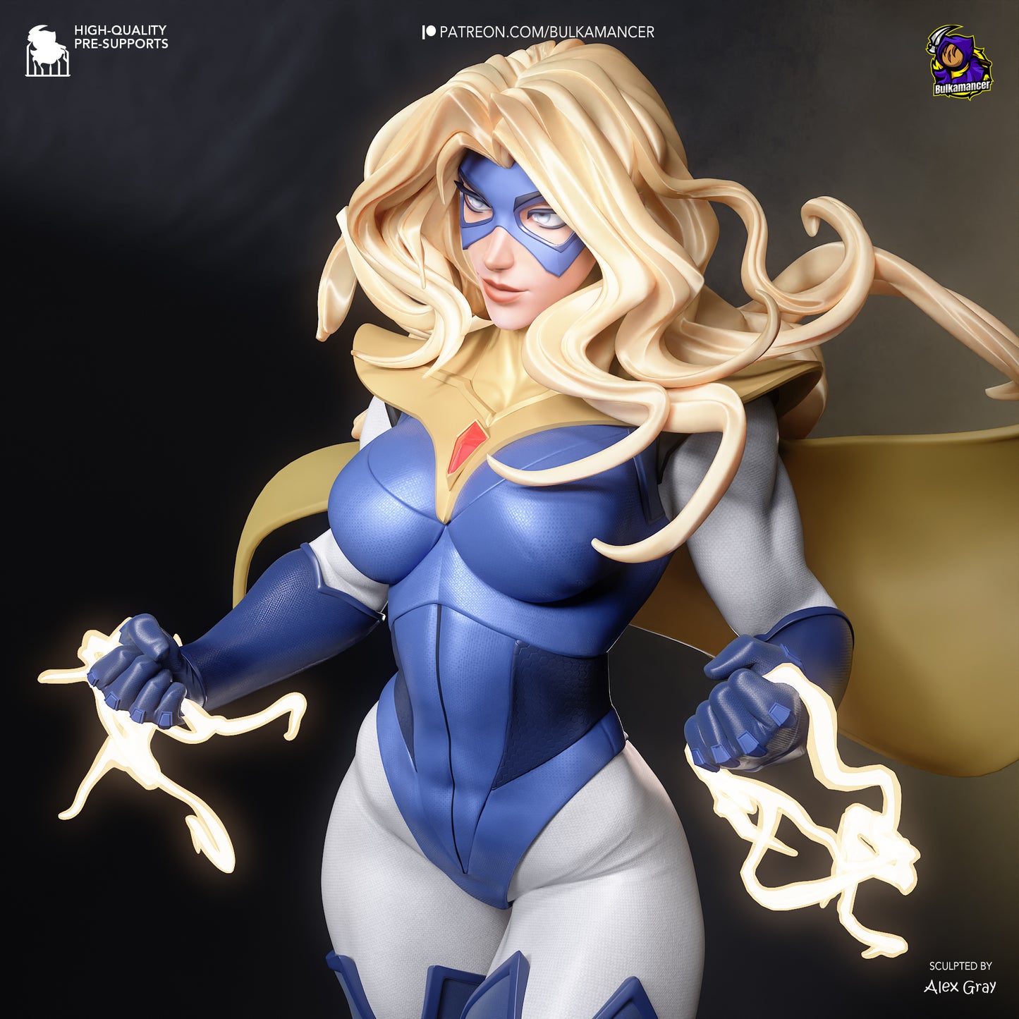 Blonde Blazer Statue 3D-Printed Kit