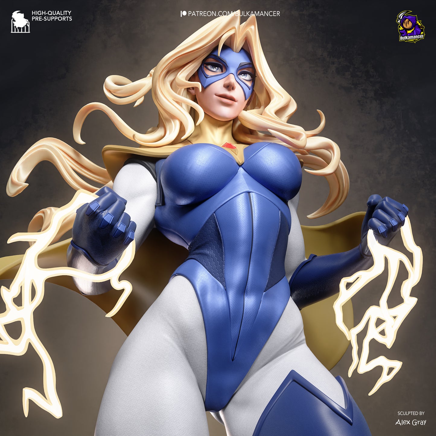 Blonde Blazer Statue 3D-Printed Kit