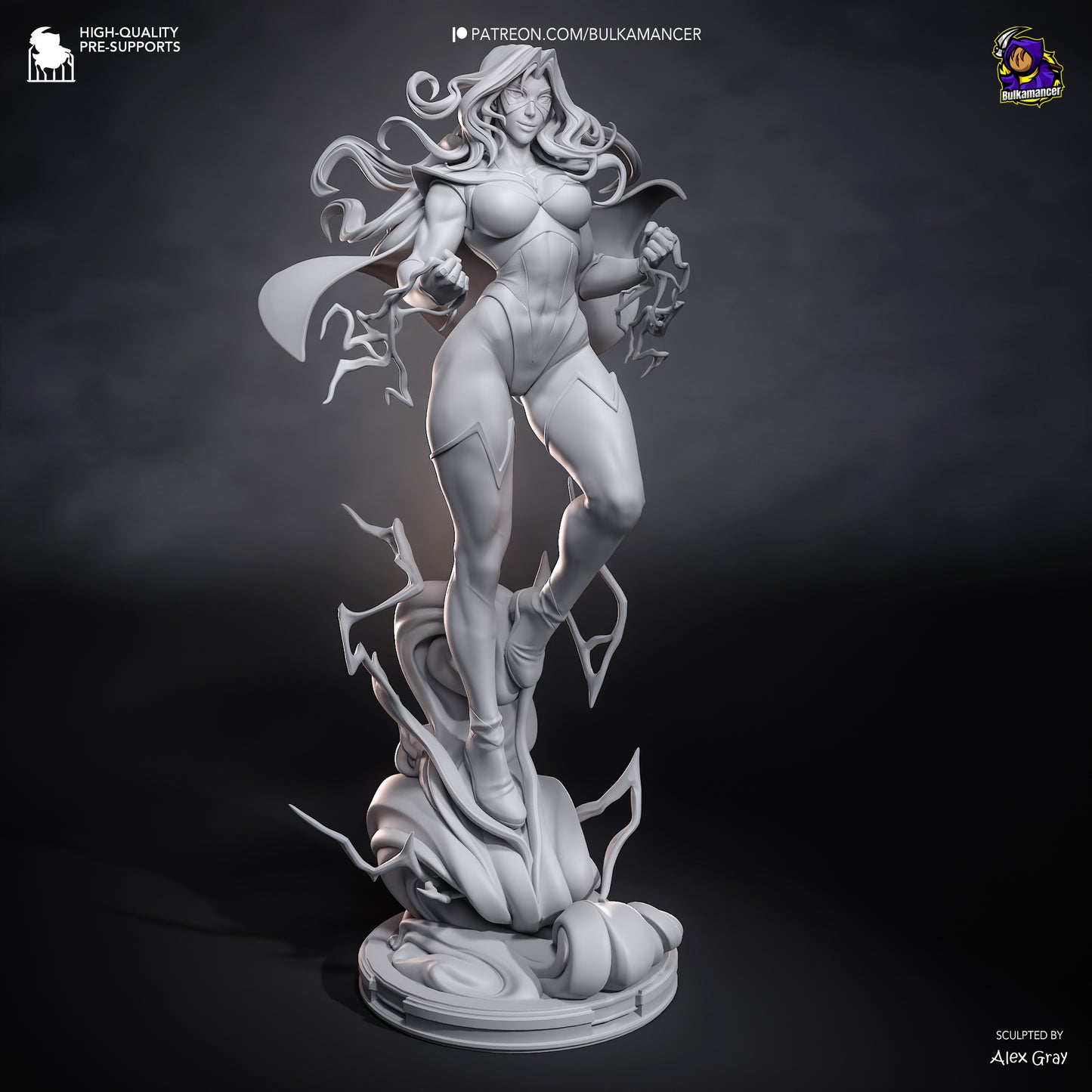 Blonde Blazer Statue 3D-Printed Kit