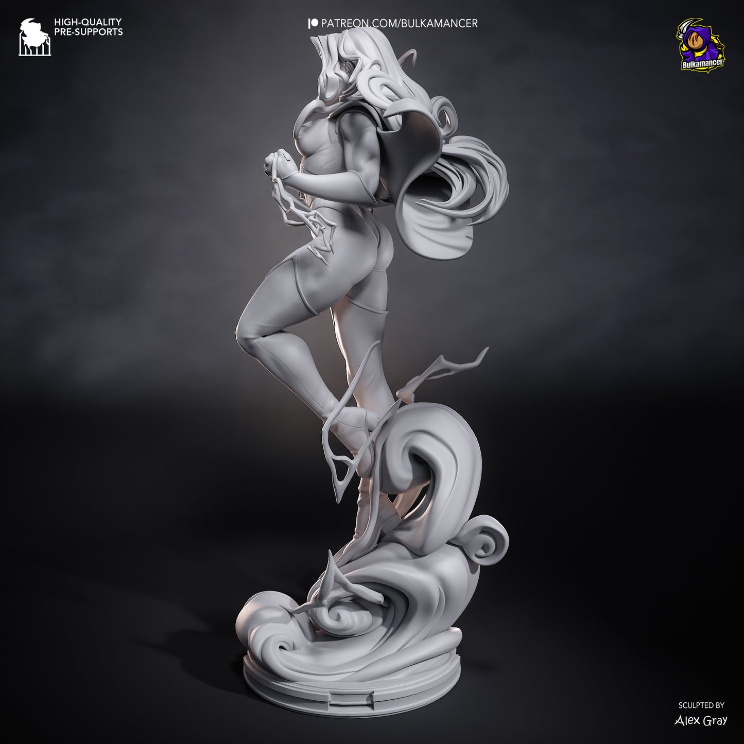 Blonde Blazer Statue 3D-Printed Kit