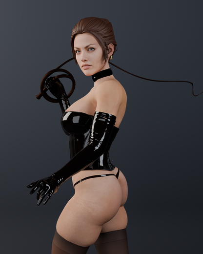 Black Queen Statue 3D-Printed Kit