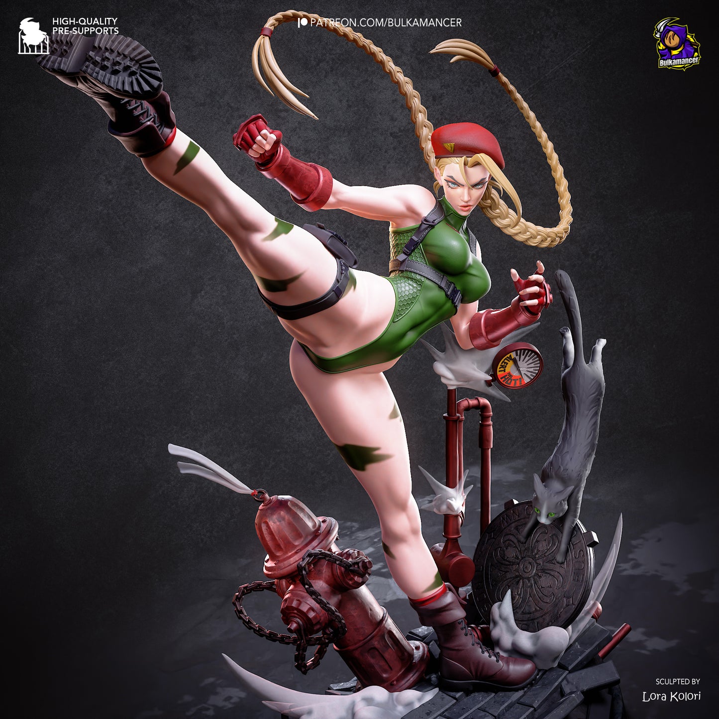 Cammy Statue 3D-Printed Kit