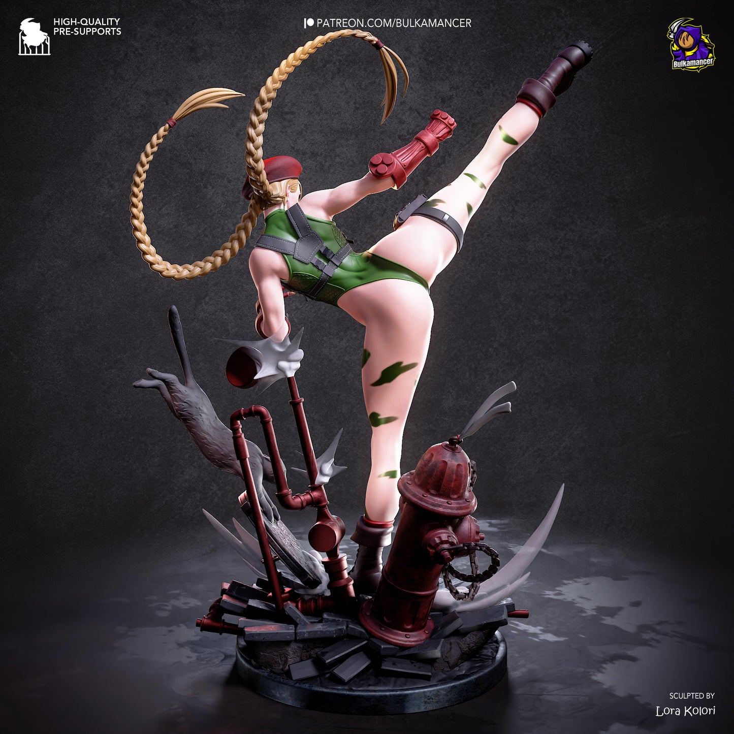 Cammy Statue 3D-Printed Kit