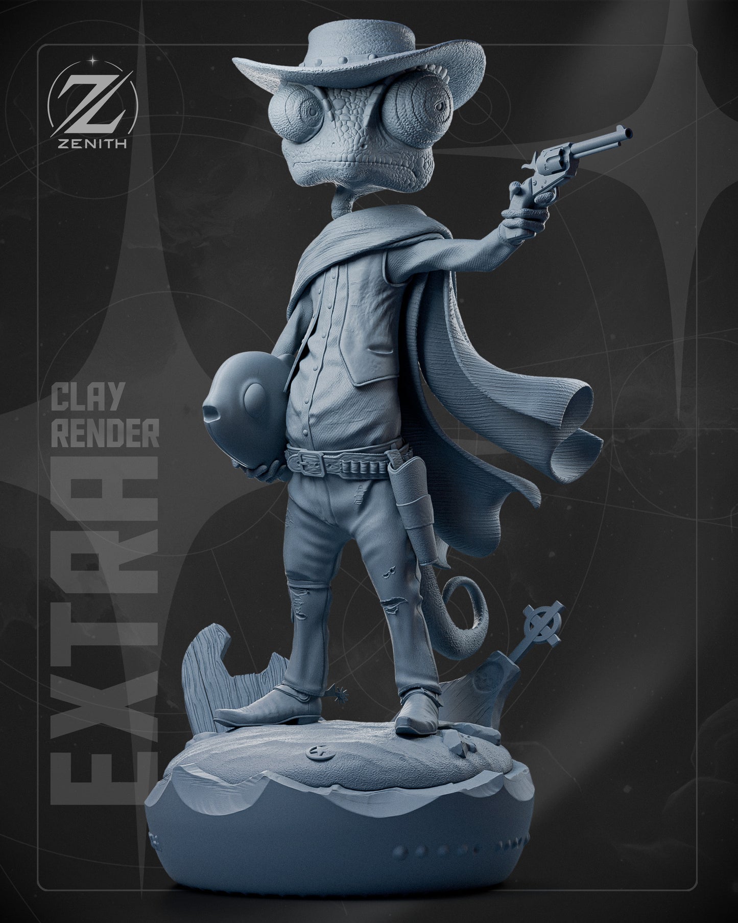 Rango Statue 3D-Printed Kit