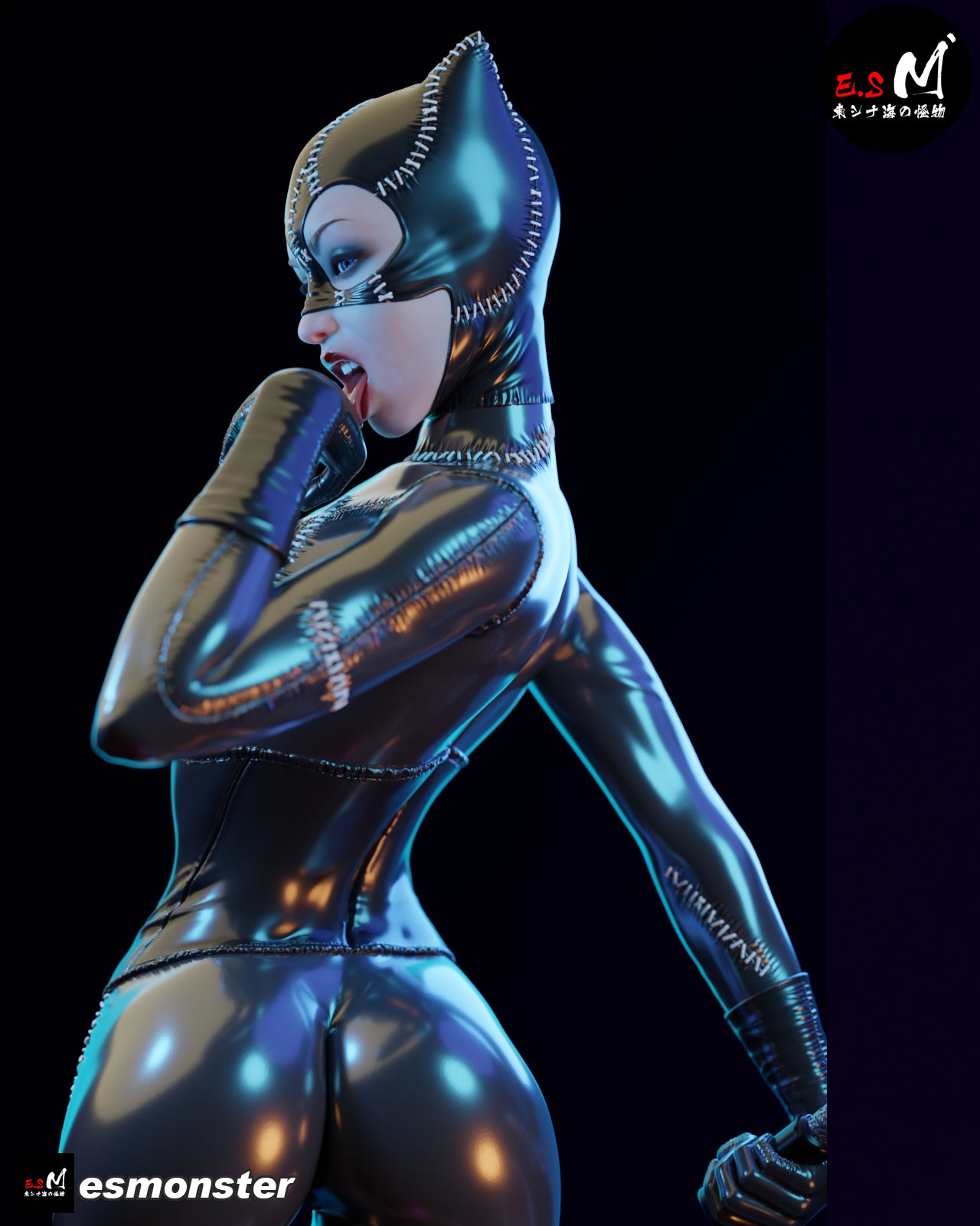 Catwoman Statue 3D-Printed Kit