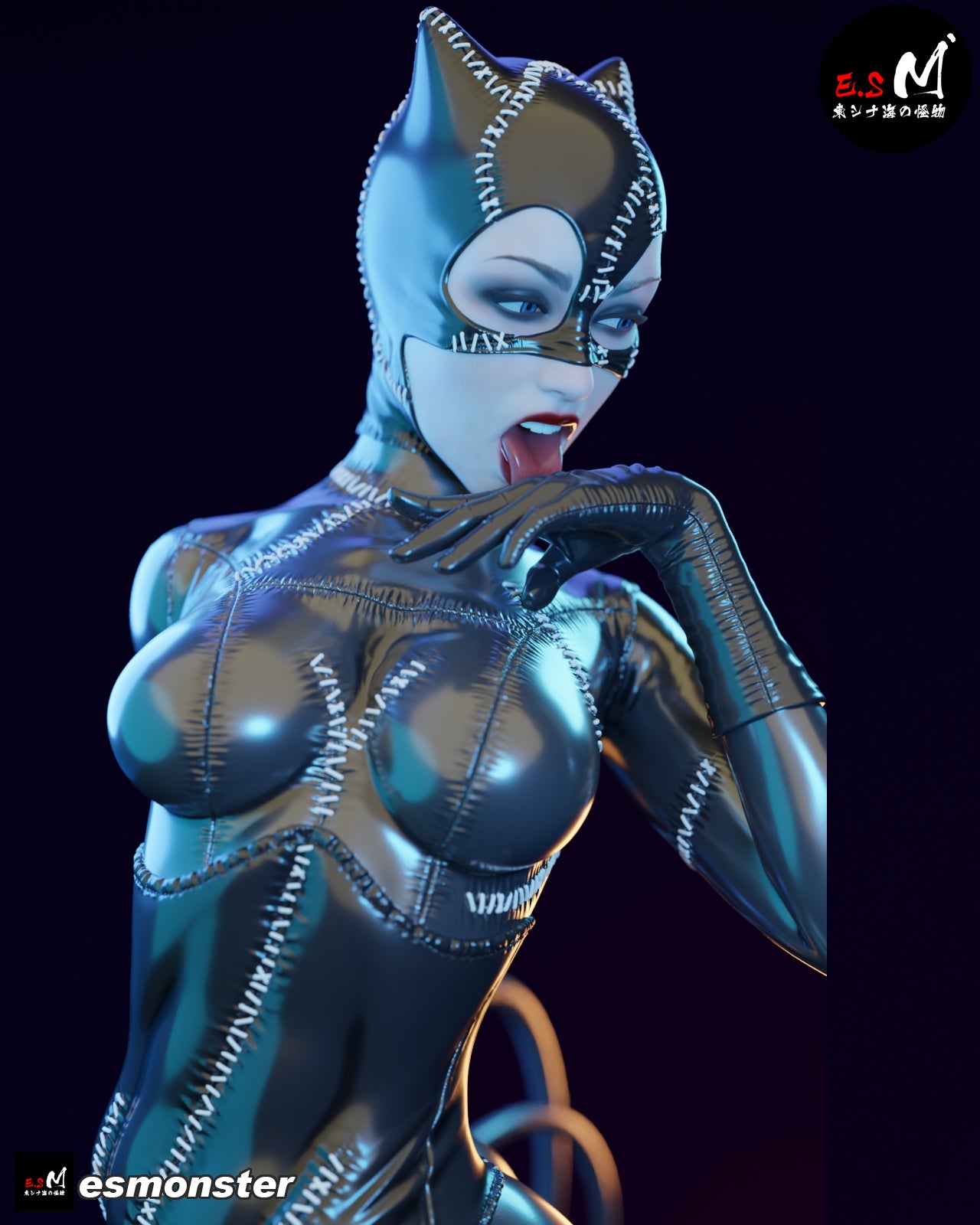 Catwoman Statue 3D-Printed Kit