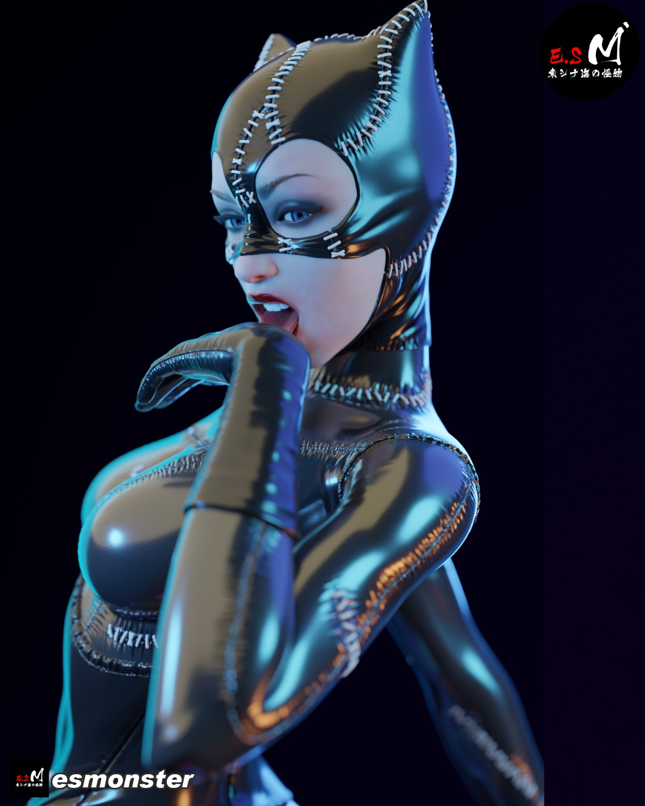 Catwoman Statue 3D-Printed Kit